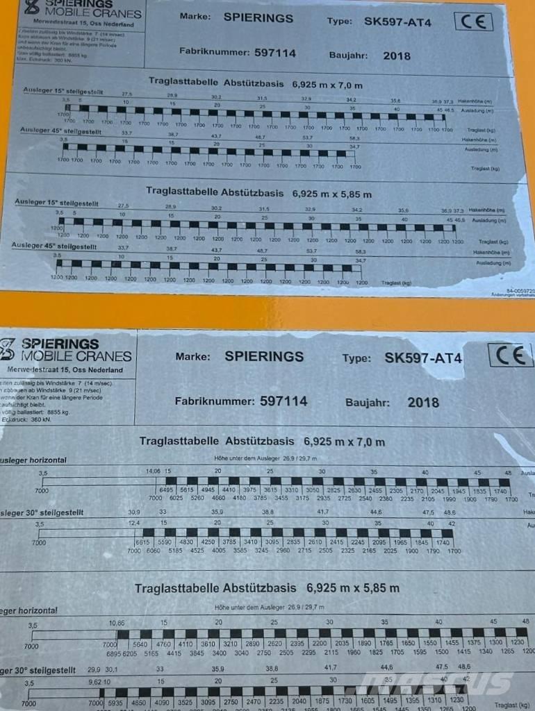 Spierings SK 597 AT4 Мачтови кранове
