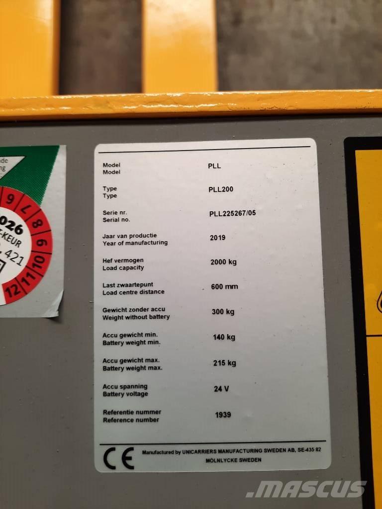 UniCarriers PLL200 Нископовдигач