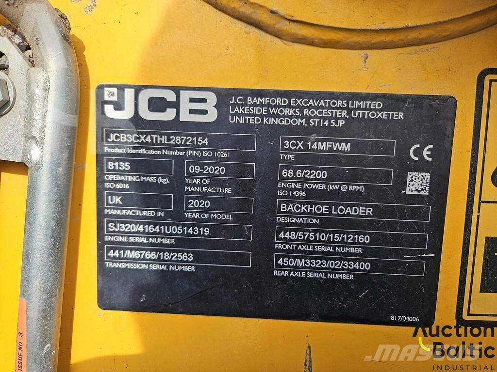 JCB 3 CX 14MFWM Товарач със заден ексватор
