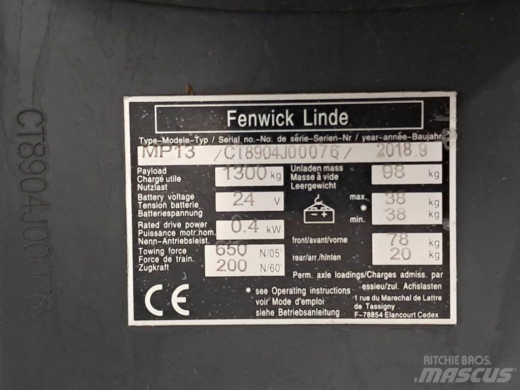 Linde MP13 Ръчно водими
