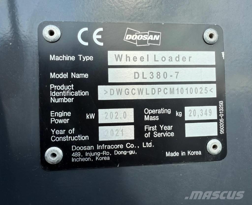 Doosan DL 380-7 Колесни товарачи