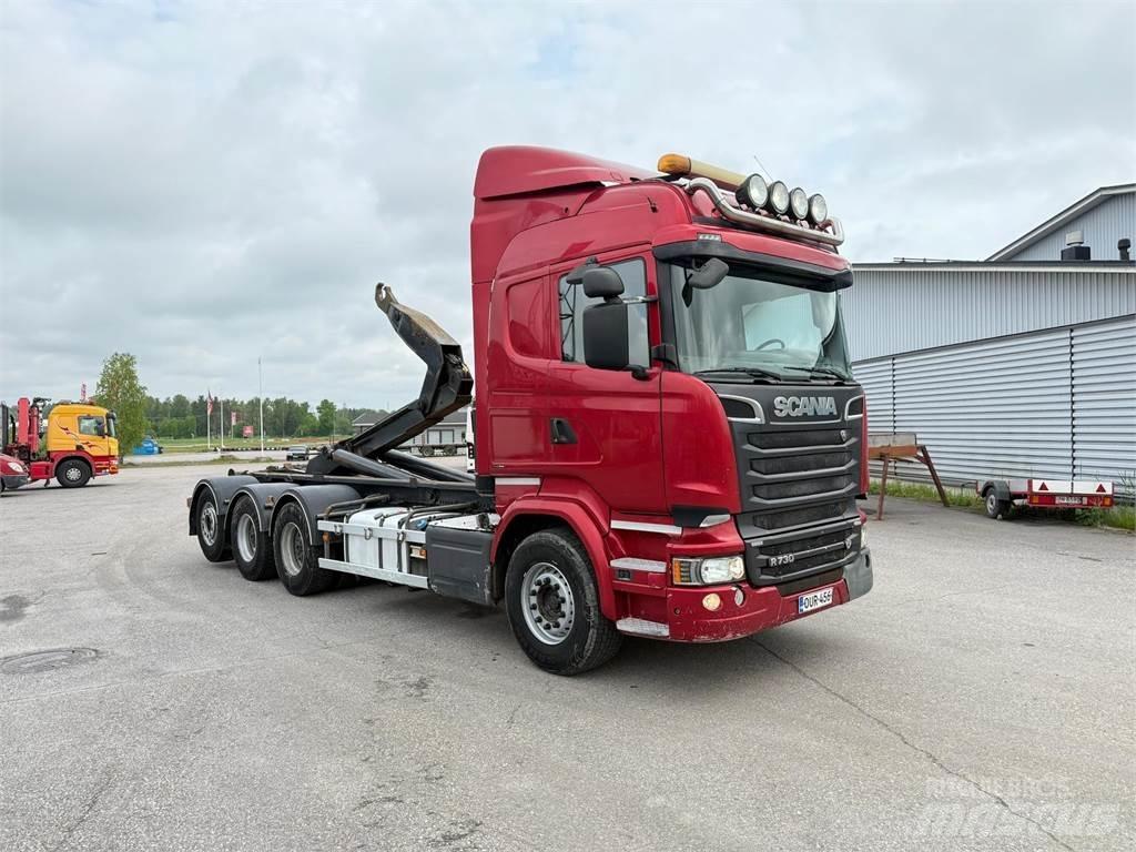 Scania R730 8x4 Камиони с кран с кука