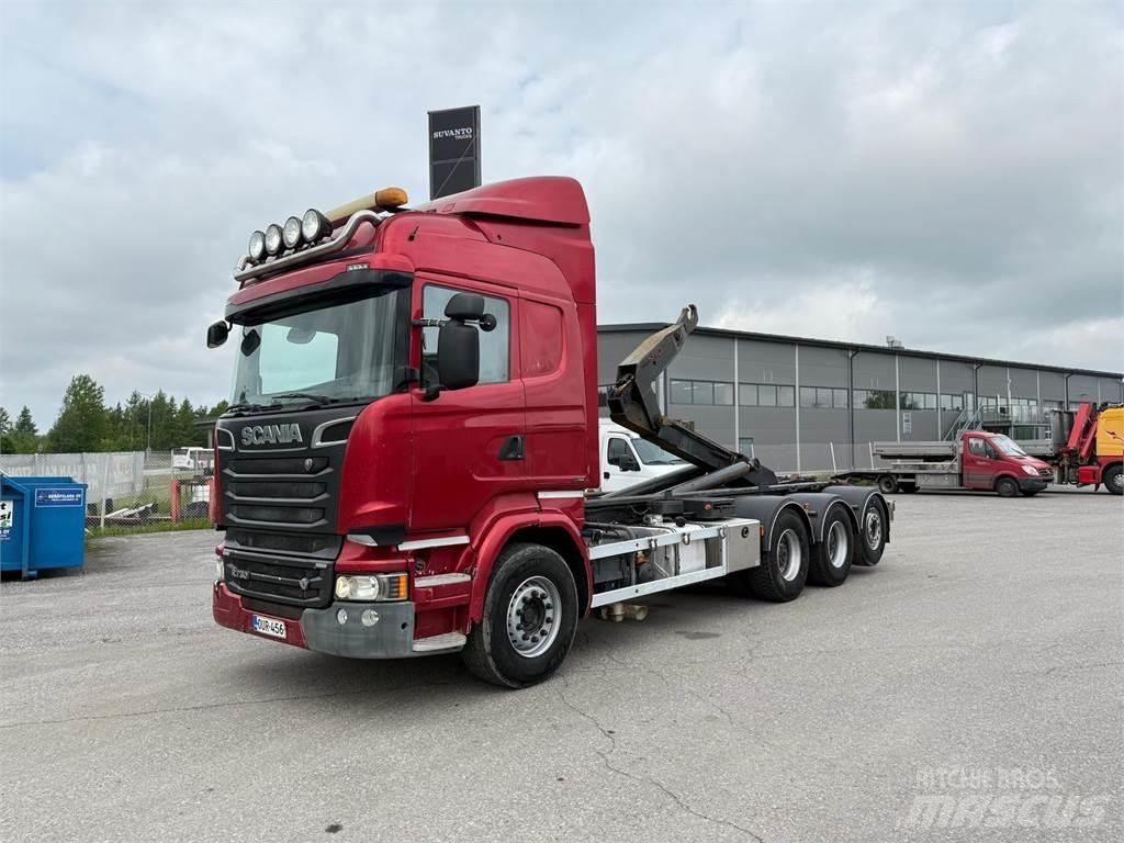 Scania R730 8x4 Камиони с кран с кука