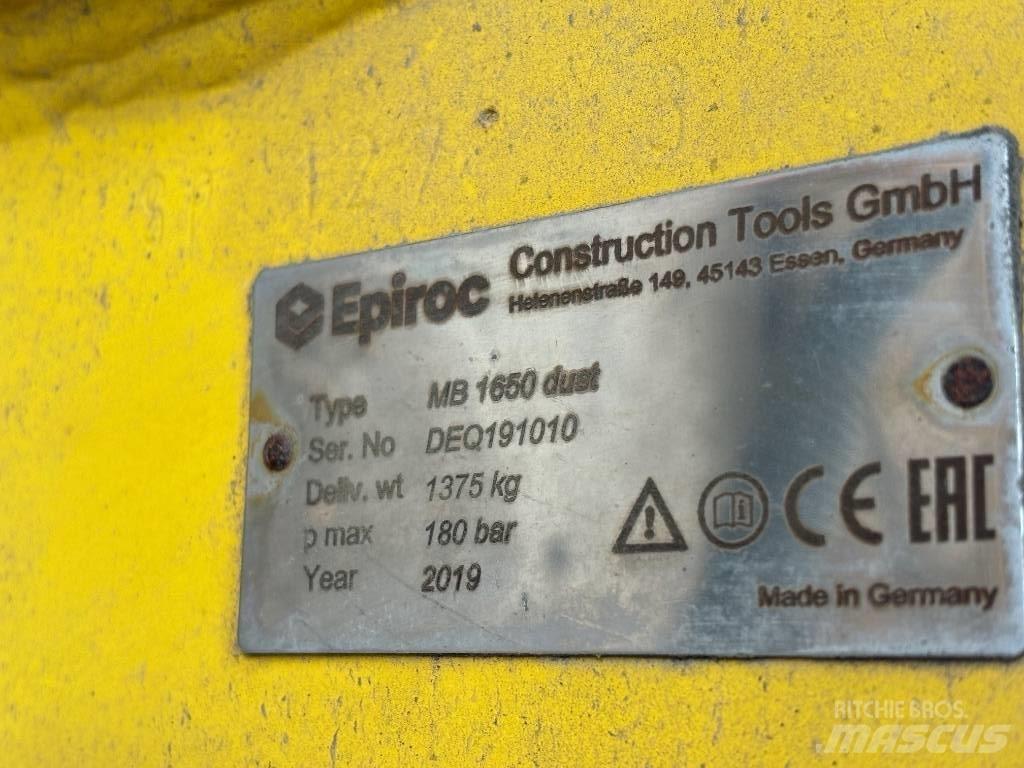 Epiroc MB 1650 Dust Чукове/Раздробители
