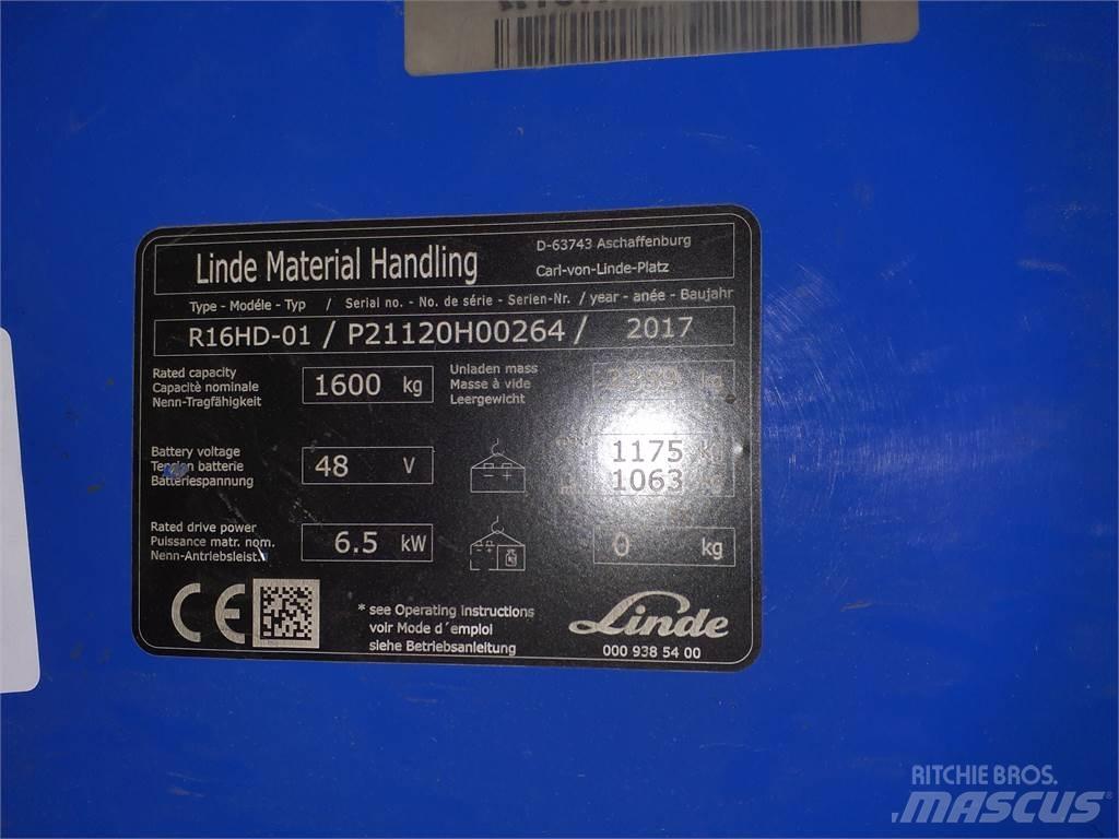Linde R16HD Ретрак/ Високоповдигач с изместване на вилката напред
