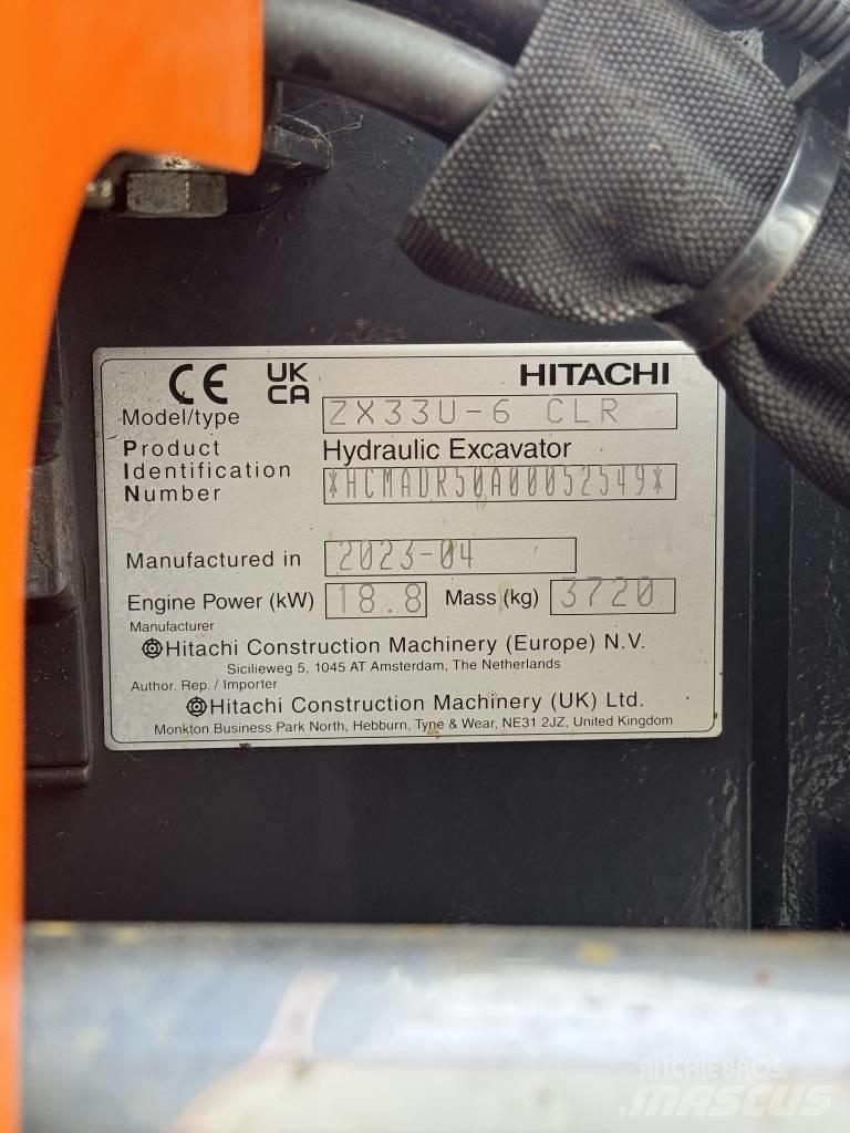 Hitachi ZX 33 U-6 Мини екскаватори < 7 т