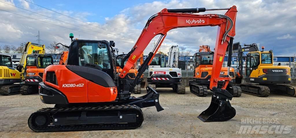 Kubota KX 080-4 Средни екскаватори 7т - 12т