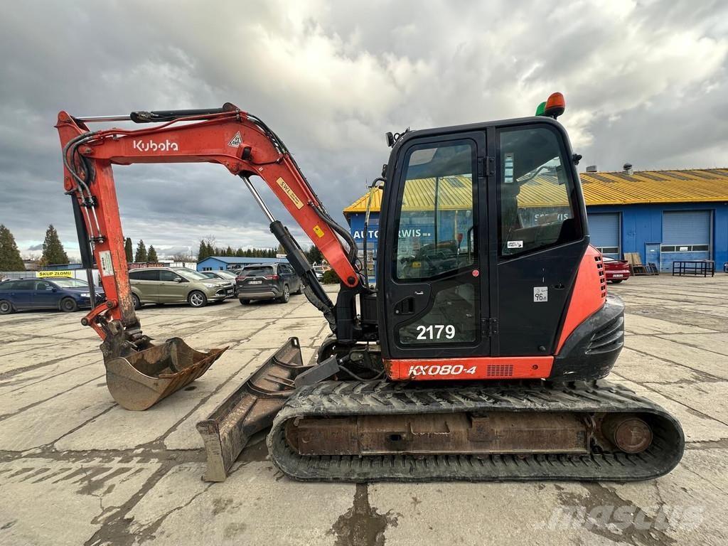 Kubota KX-080-4 Мини екскаватори < 7 т