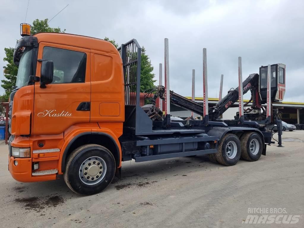 Scania R 580 За превоз на дървени трупи