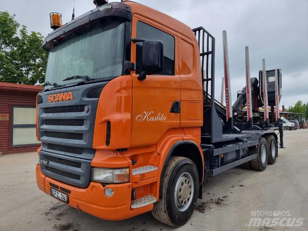 Scania R 580 За превоз на дървени трупи
