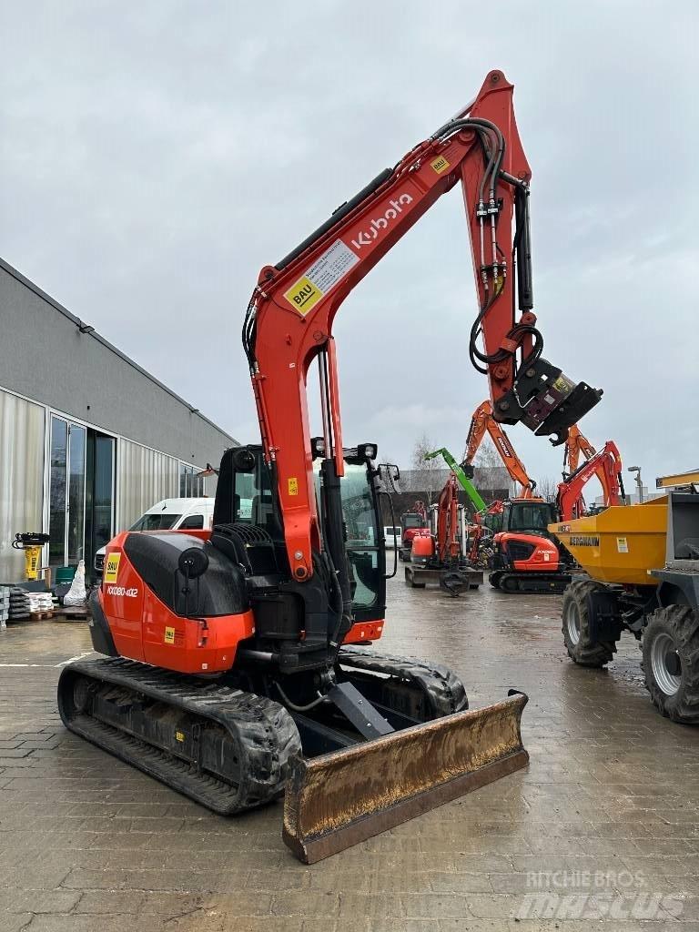Kubota KX 080-4 Средни екскаватори 7т - 12т