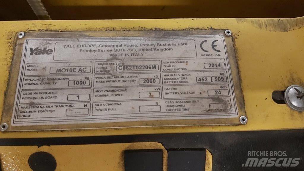 Yale MO10E Машини за комисиониране нископовдигачи