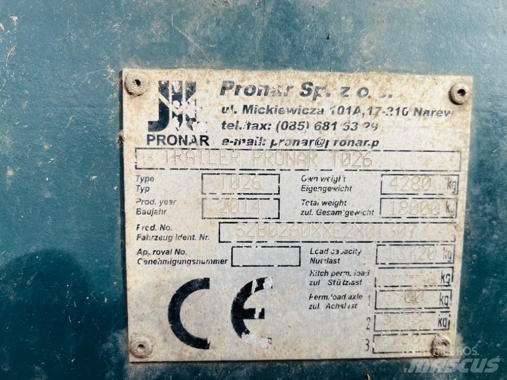 Pronar M026 Ремаркета за бали