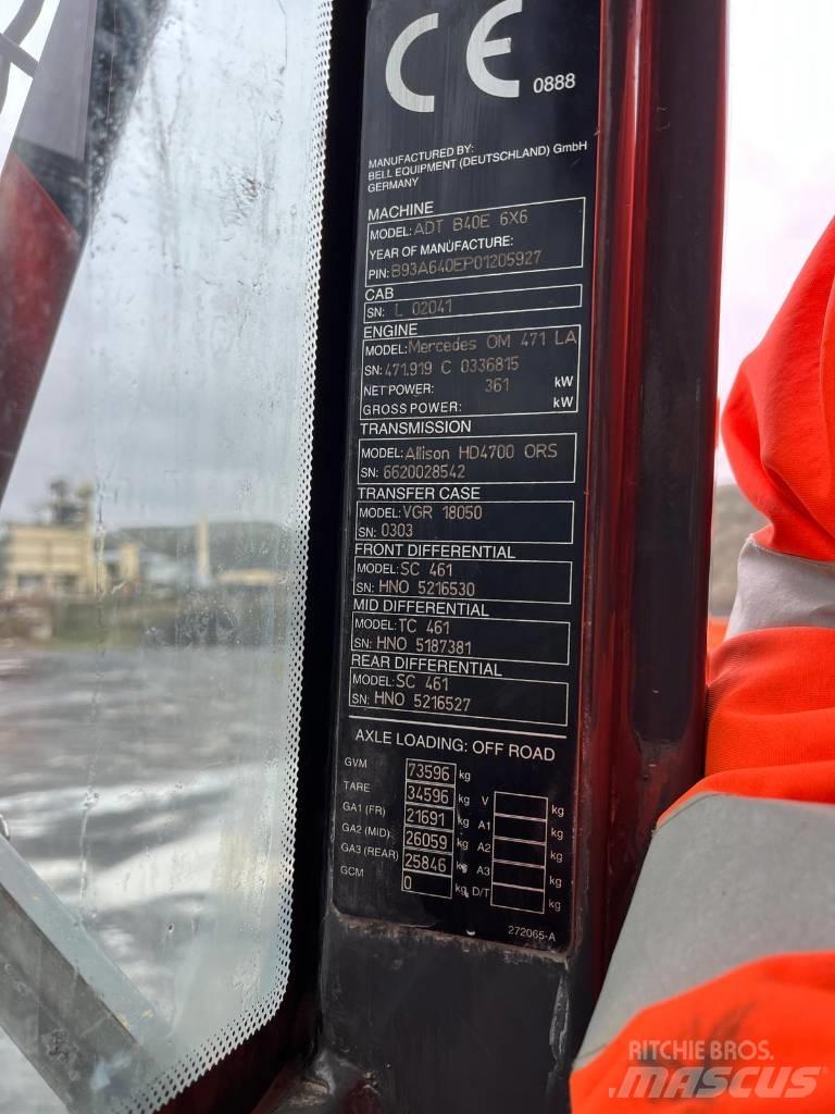 Bell B40 6x6 Дъмпери/моторни превозни средства