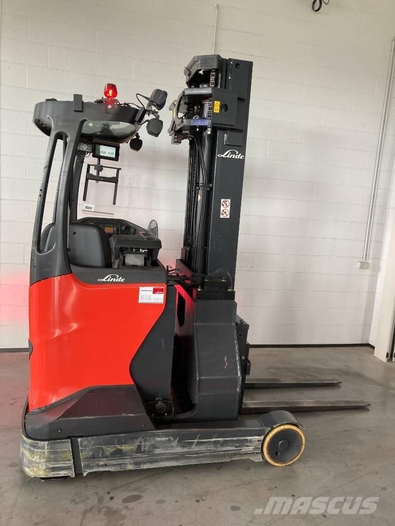 Linde R 14 Ретрак/ Високоповдигач с изместване на вилката напред