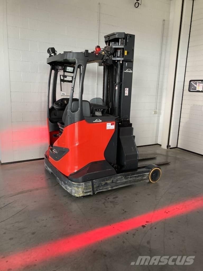 Linde R 14 Ретрак/ Високоповдигач с изместване на вилката напред