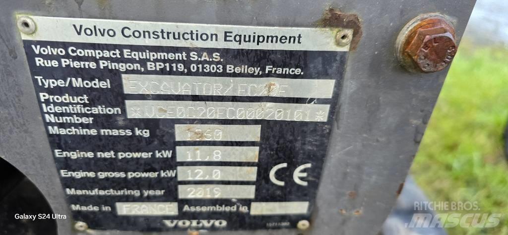 Volvo EC 20 E Мини екскаватори < 7 т