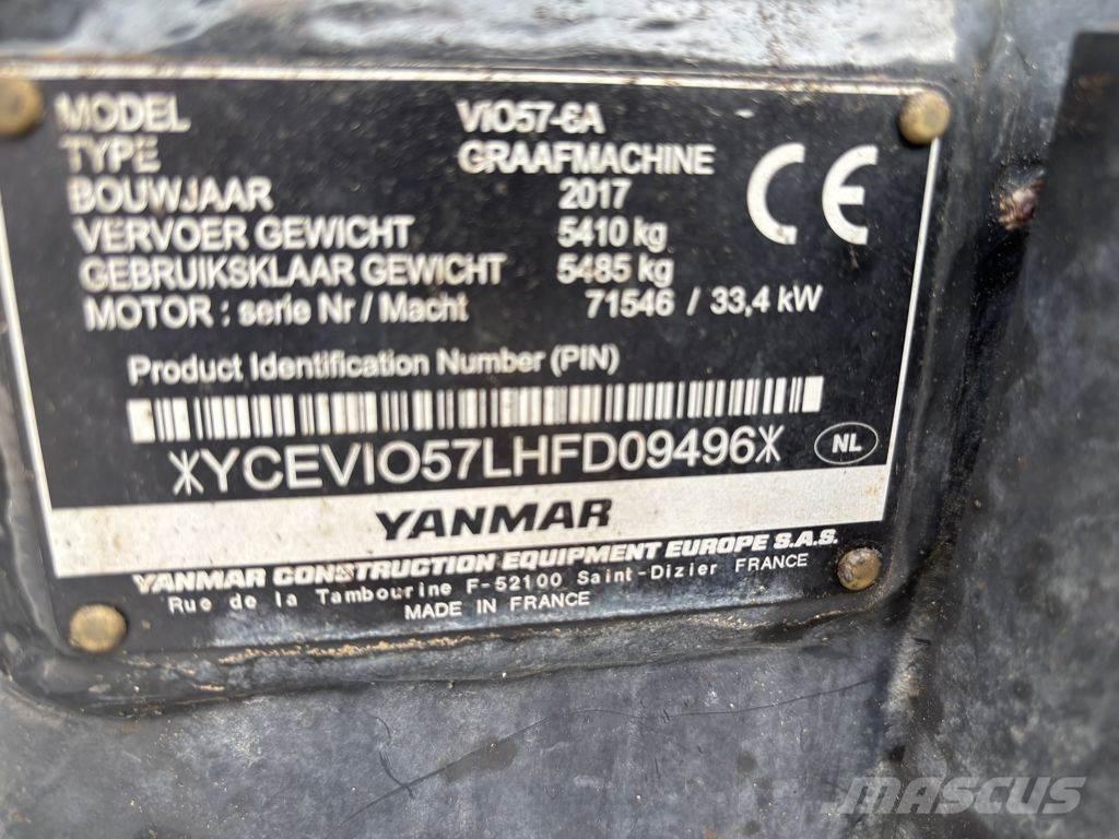 Yanmar YAN VIO57 Мини екскаватори < 7 т