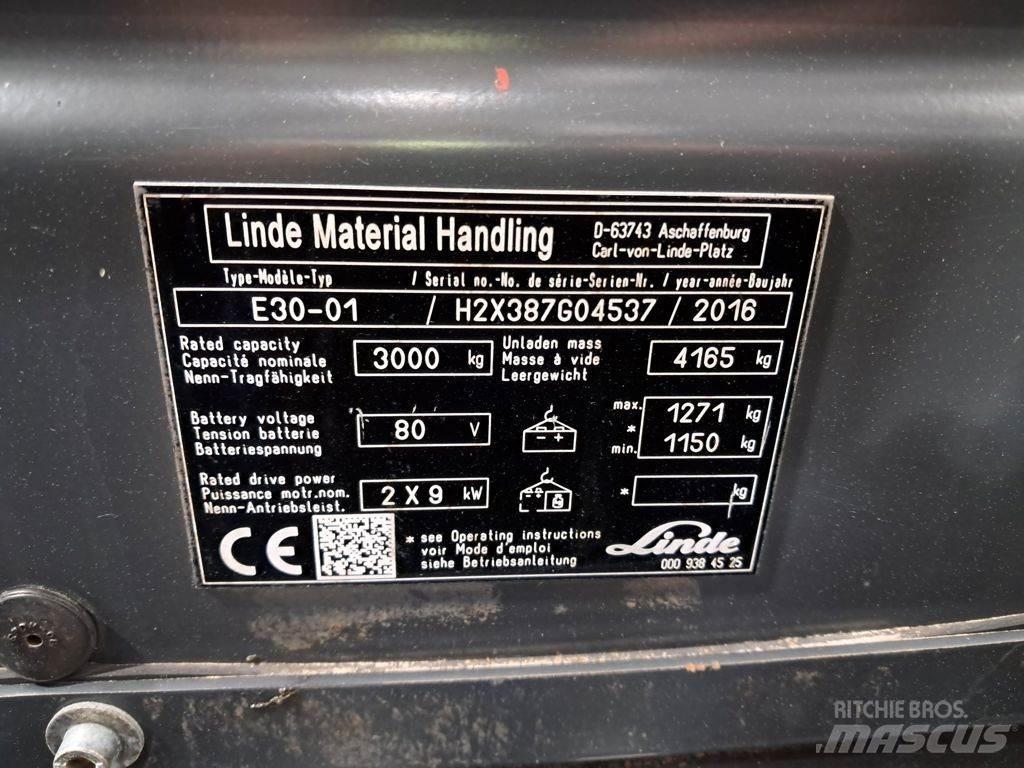 Linde E30-01 Електрически вилични кари-повдигачи
