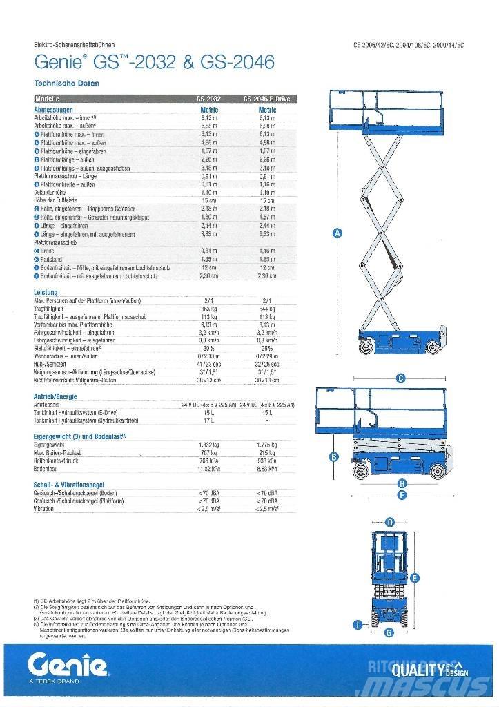 Genie GS 2032 Ножични работни платформи
