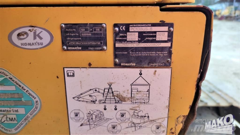 Komatsu PC 138 US-8 Верижен екскаватор