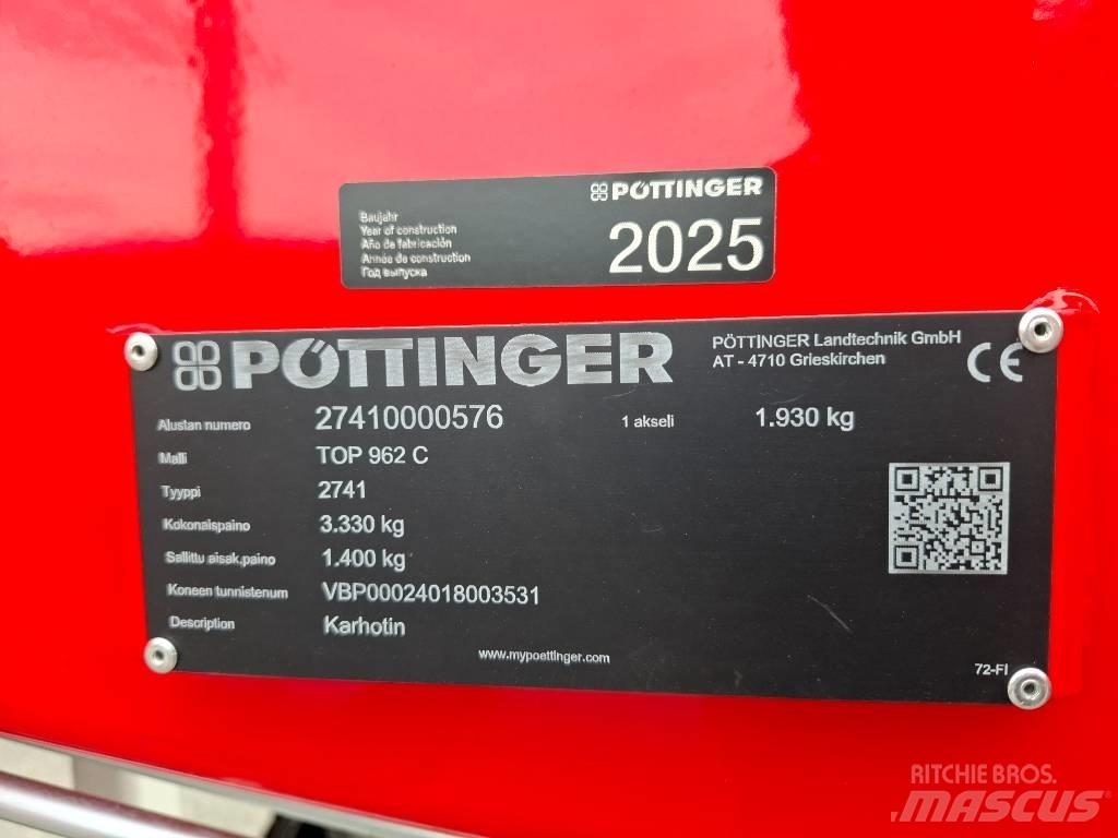 Pöttinger Top 962C Уиндроуърс/Косачки за сено и др.
