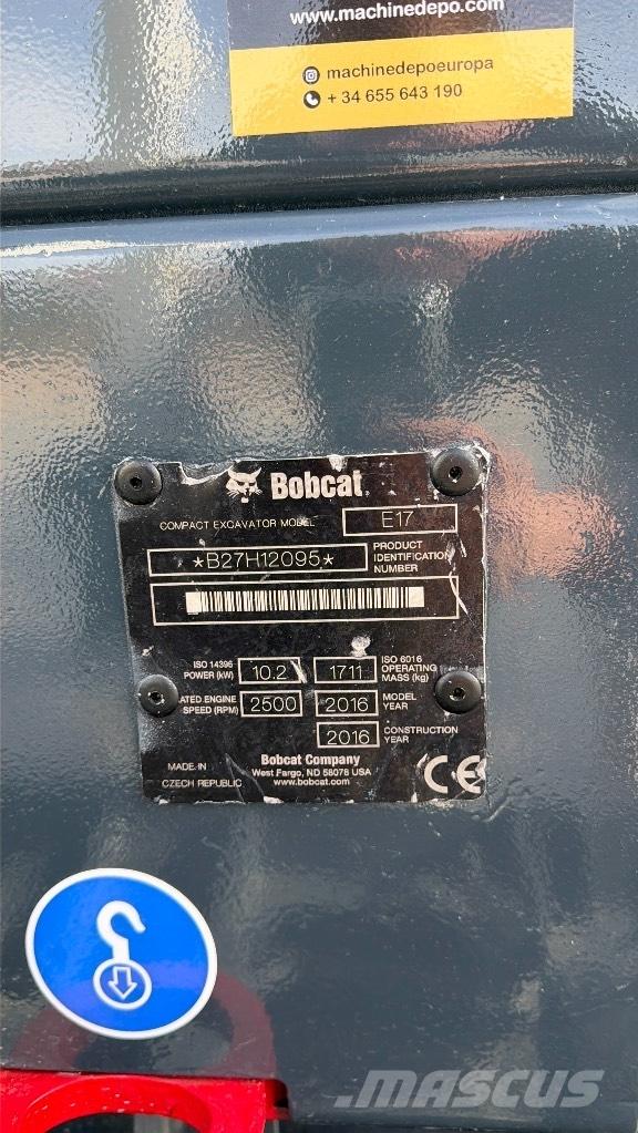 Bobcat E 17 Мини екскаватори < 7 т