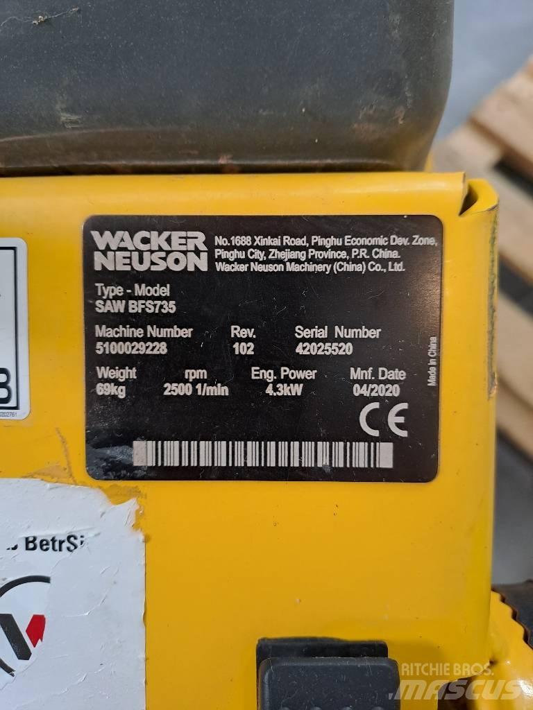 Wacker Neuson BFS735 Триони за скали и бетон