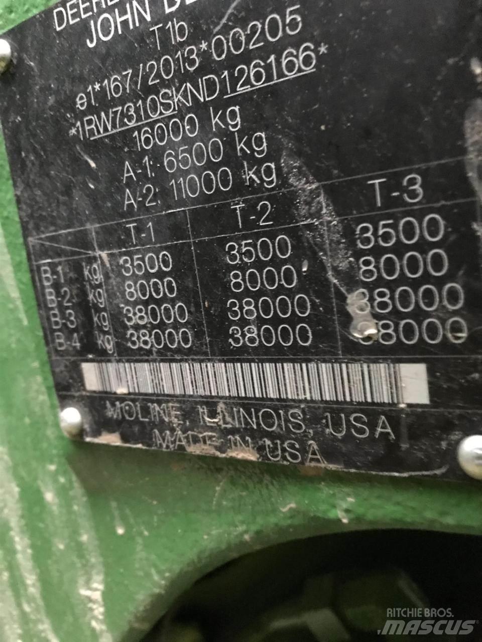 John Deere 7R 310 Трактори