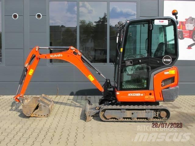 Kubota KX 018-4 Мини екскаватори < 7 т