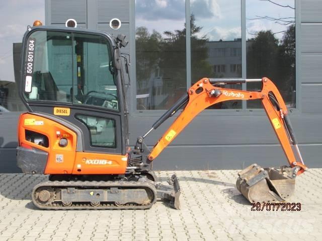 Kubota KX 018-4 Мини екскаватори < 7 т