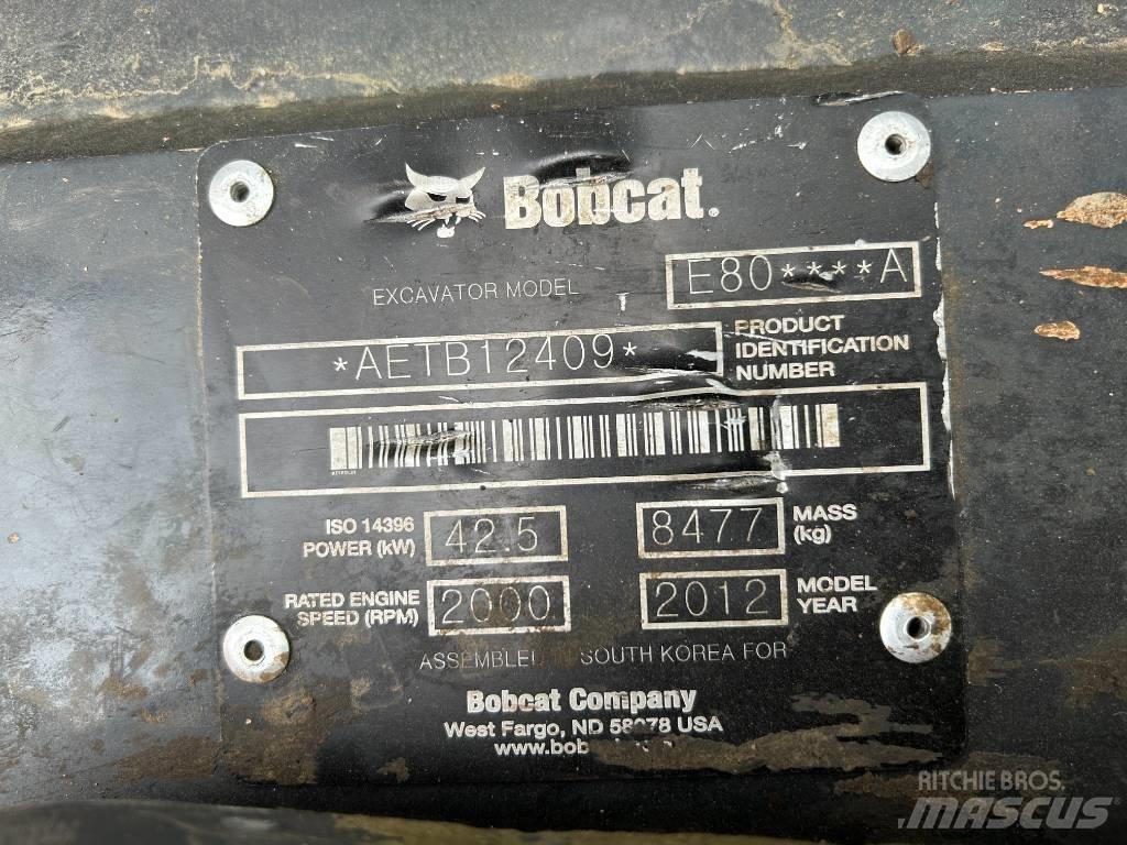 Bobcat E 80 Верижен екскаватор