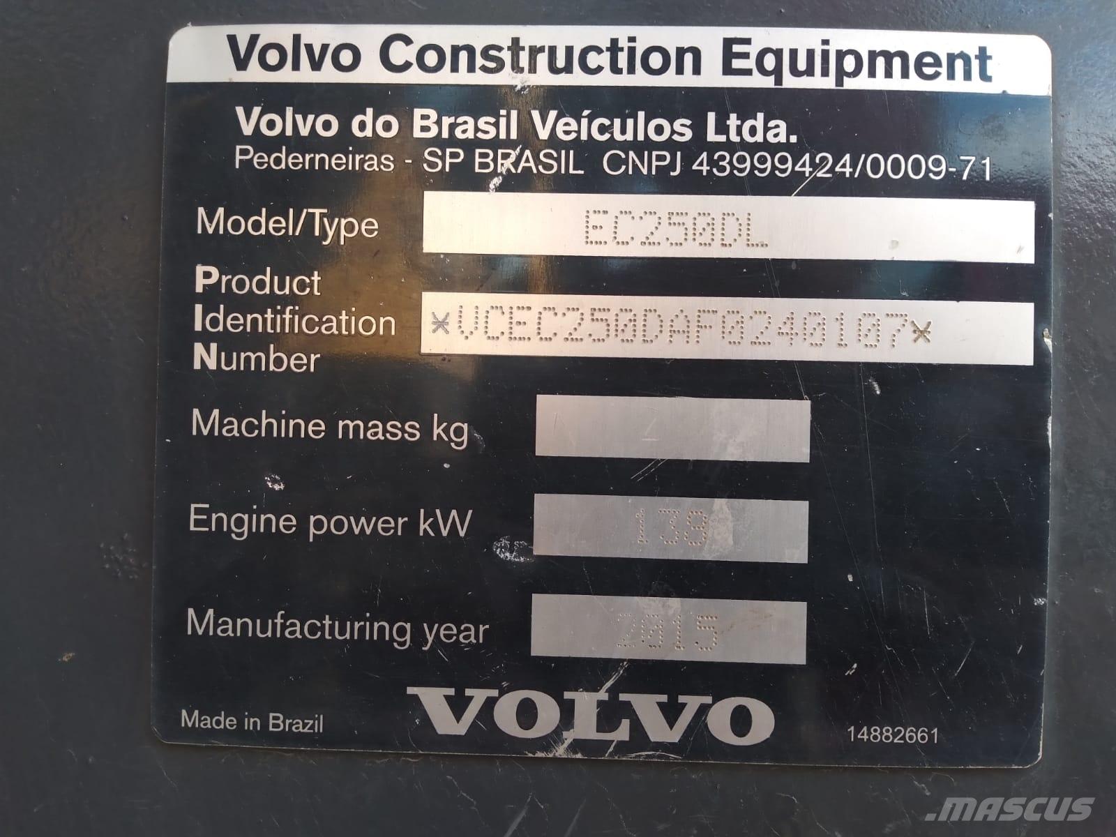 Volvo EC 250 D L Верижен екскаватор