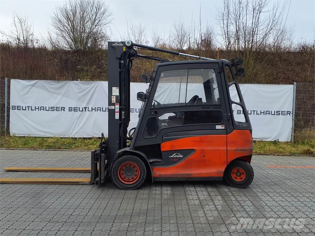 Linde E50HL Електрически вилични кари-повдигачи