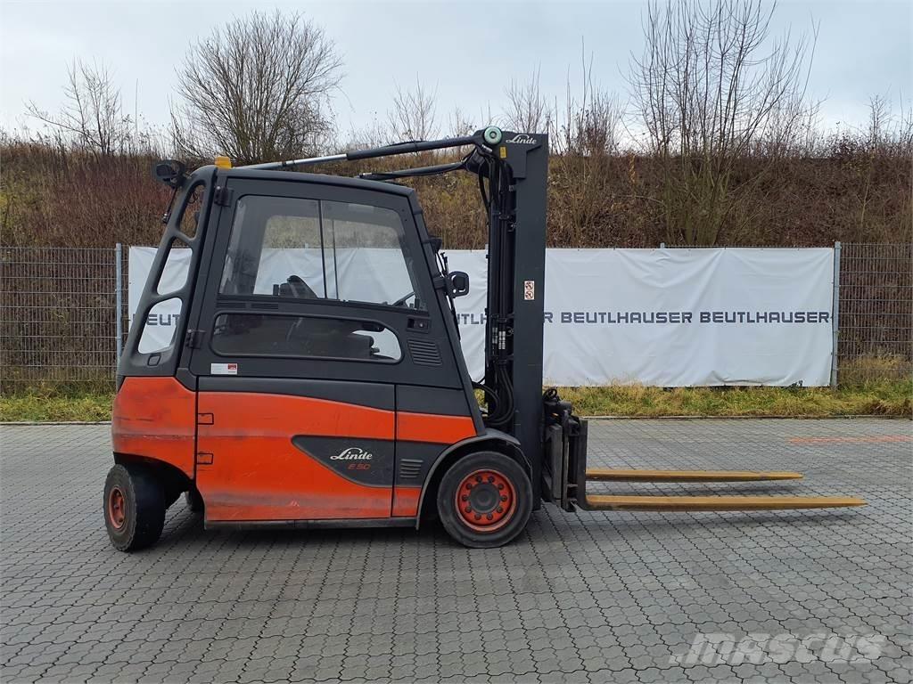 Linde E50HL Електрически вилични кари-повдигачи