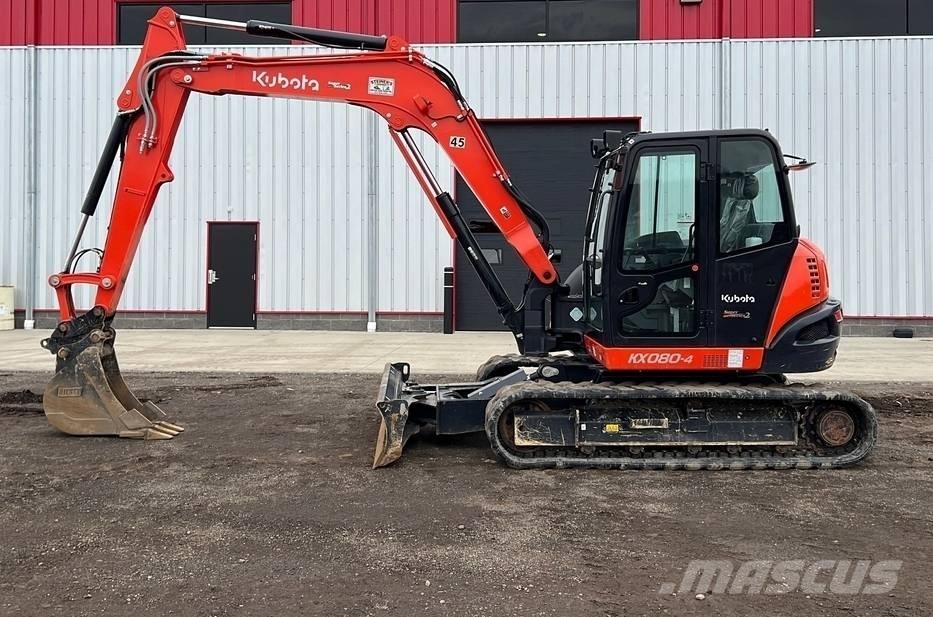 Kubota KX 080-4 Средни екскаватори 7т - 12т