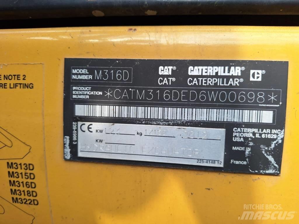 CAT M 316 D Колесни екскаватори