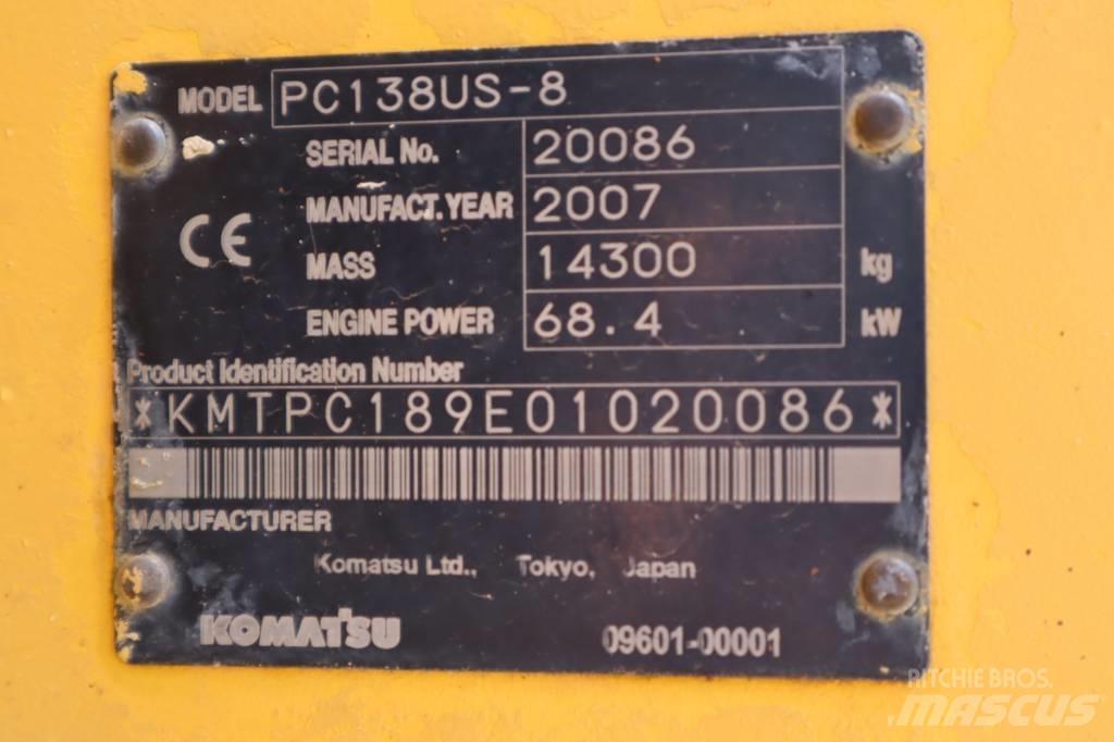 Komatsu PC138US-8 Верижен екскаватор