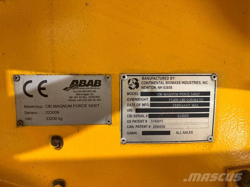 CBI 5400T Машини за кастрене на дървета