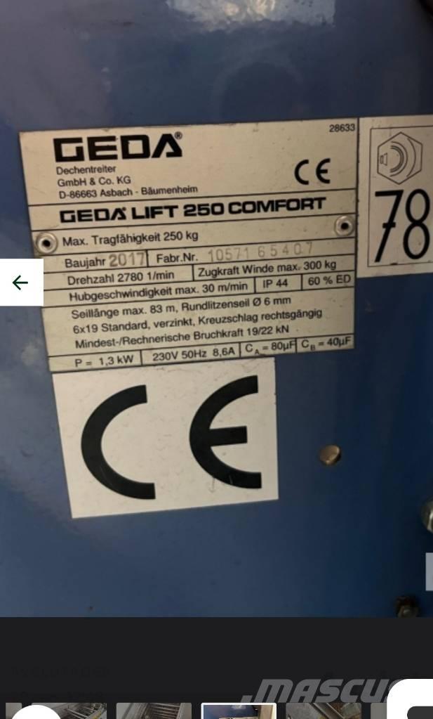 Geda Comfort 250 Подемници, лебедки и елеватори за материали
