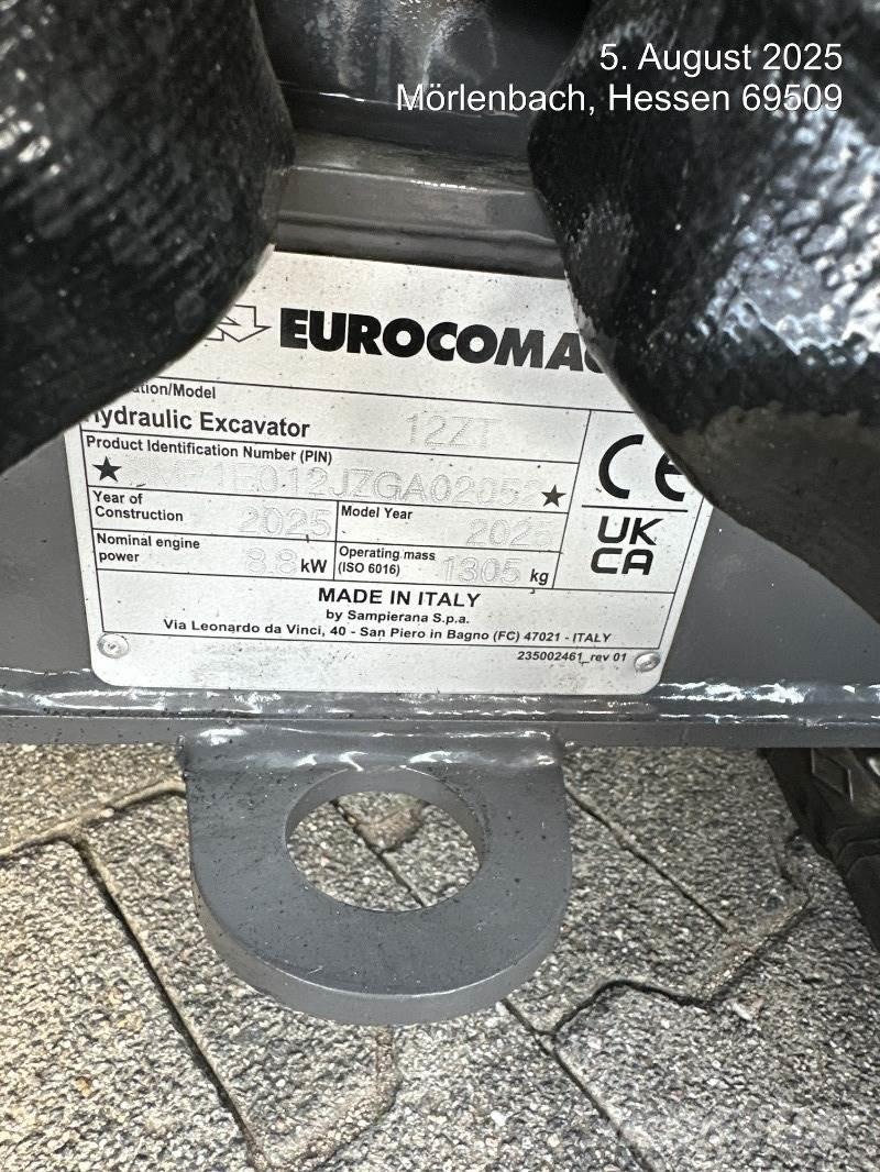 Eurocomach 12ZT Мини екскаватори < 7 т