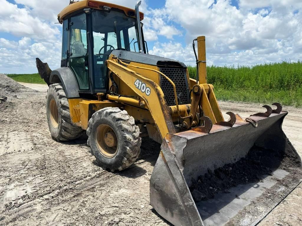 DEERE 410G Товарач със заден ексватор
