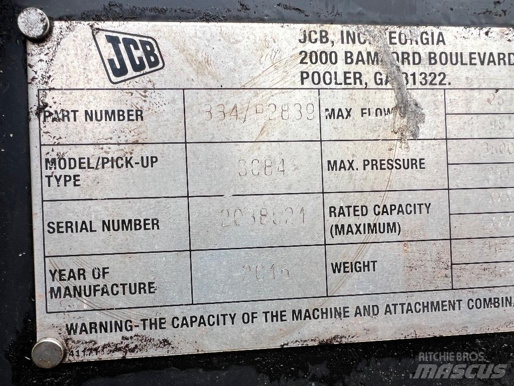 JCB 3C84 Други компоненти