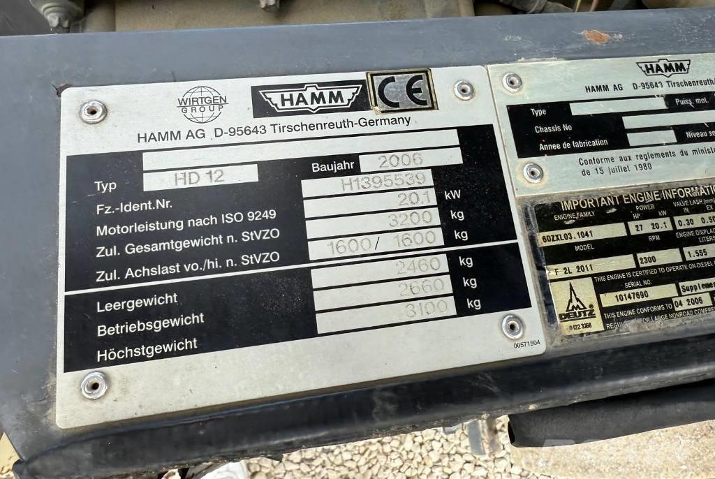Hamm HD 12 Двойни барабанни ролки
