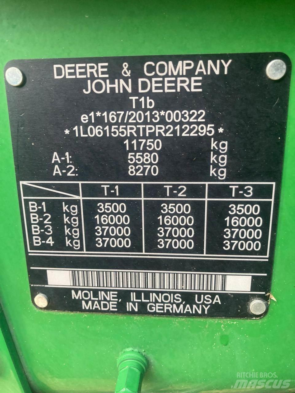 John Deere 6R 155 Трактори
