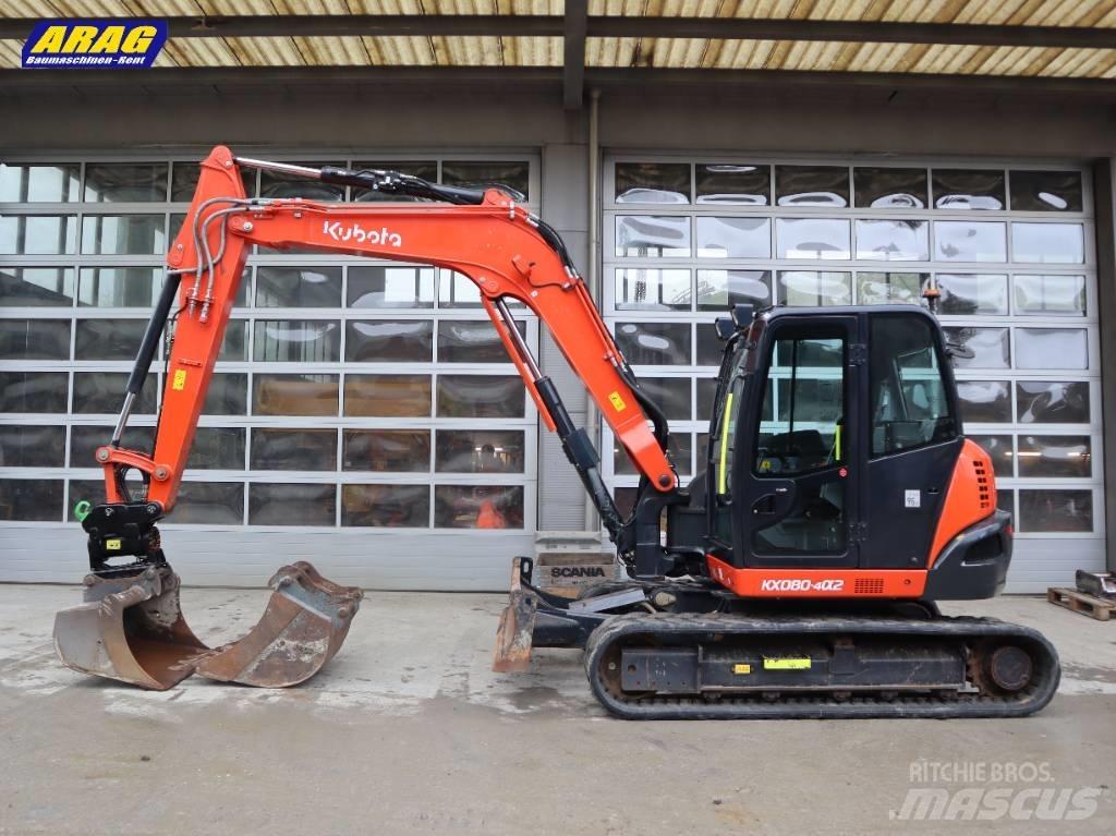 Kubota KX 080-4 Средни екскаватори 7т - 12т
