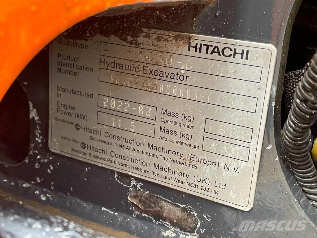 Hitachi ZX 19 U-6 Мини екскаватори < 7 т