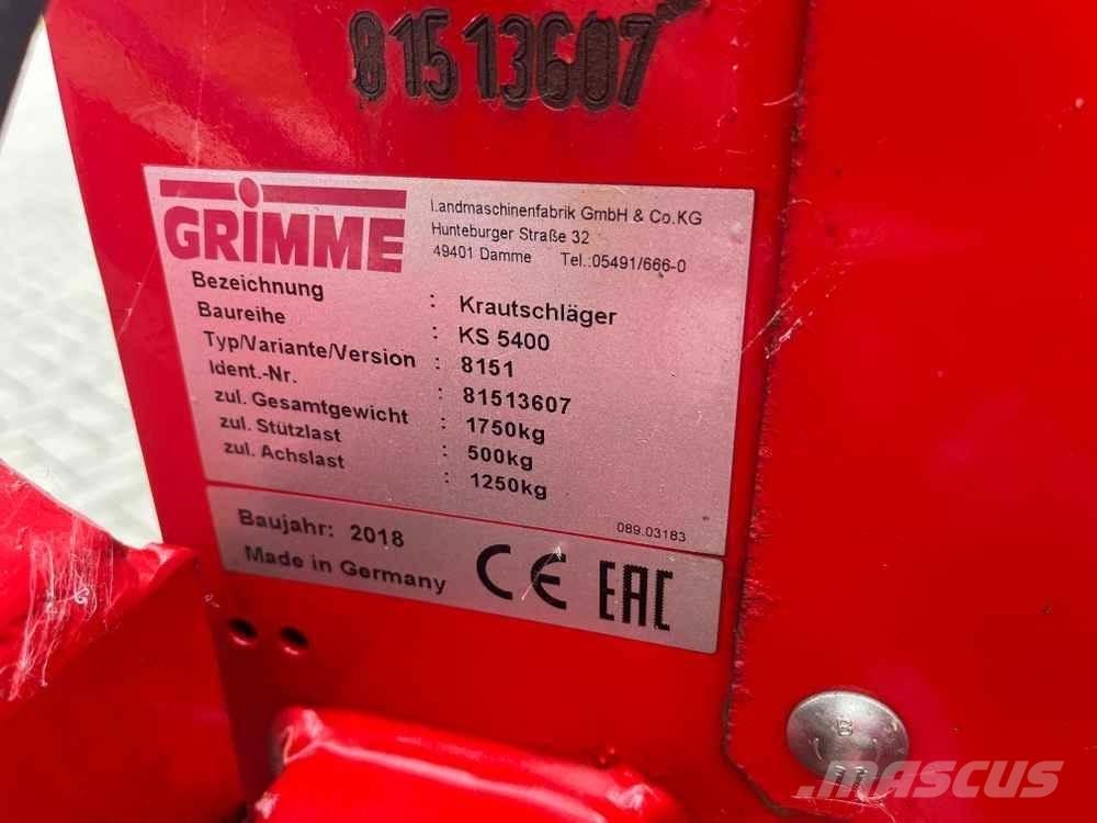 Grimme KS 5400 Машини за събиране на картофи - Други