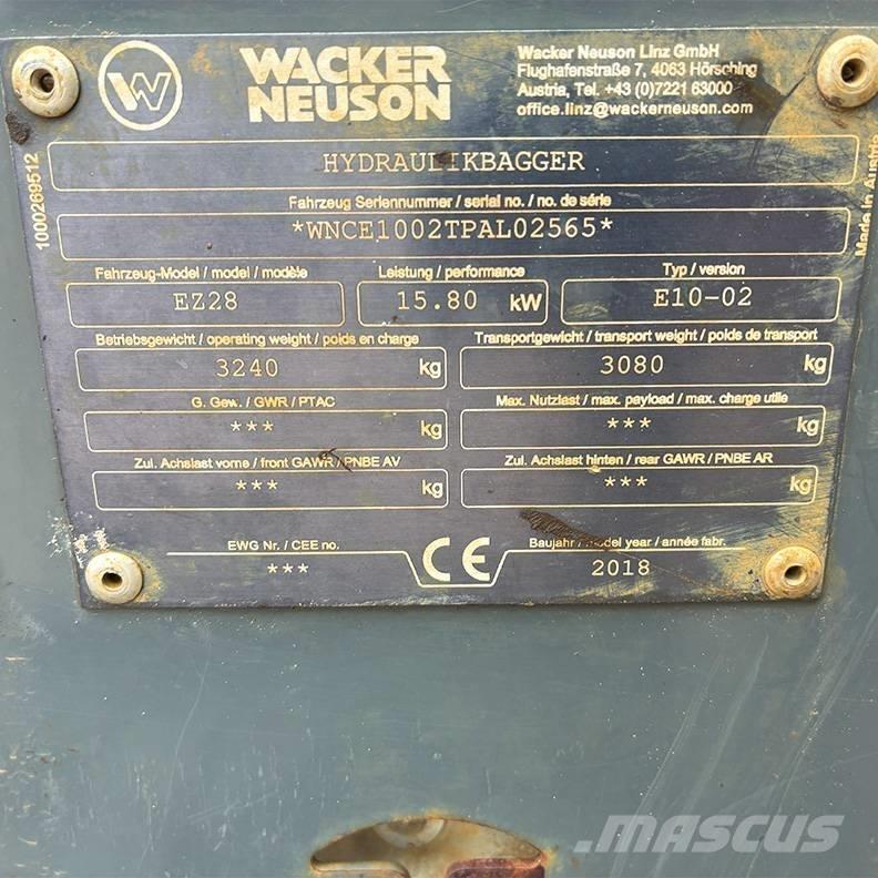 Wacker Neuson EZ 28 Мини екскаватори < 7 т