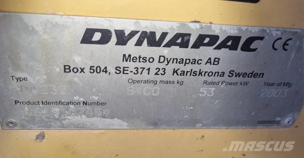 Dynapac CC 232 Двойни барабанни ролки
